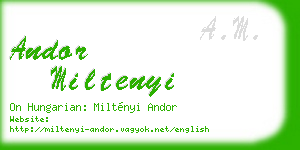 andor miltenyi business card
