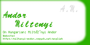 andor miltenyi business card